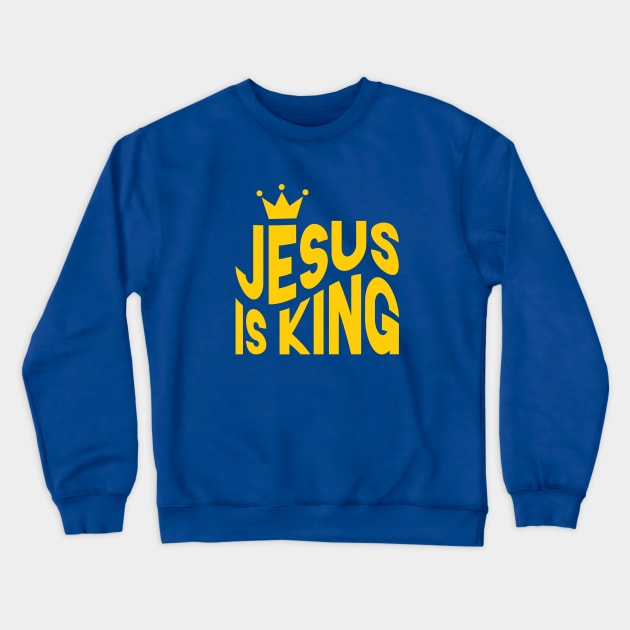 Jesus Is King Crewneck Sweatshirt by Mike Ralph Creative